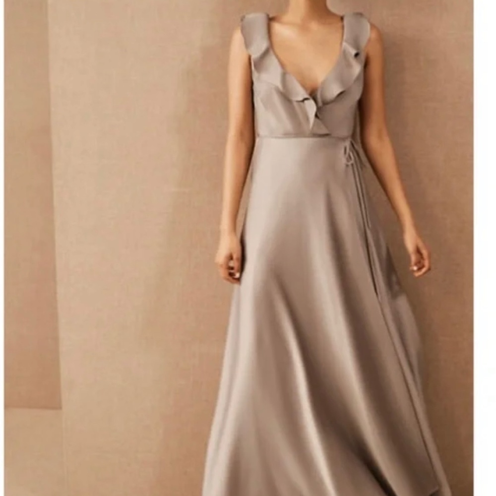 BHLDN Tansy Dress - Dove Grey (Champagne)